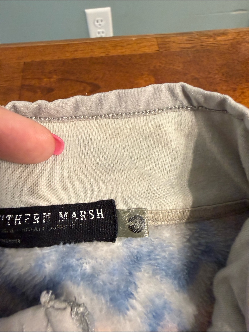 Southern Marsh Tangier Ikat Fleece Pullover Quarter Zip Geometric Pastel Size S - Picture 5 of 13